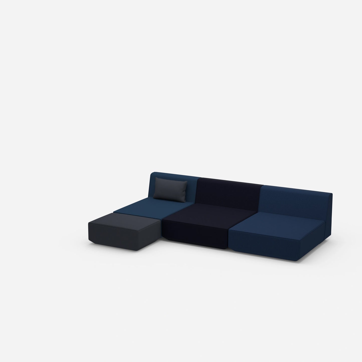 Modulare Ecksofa Lounge von der Seite