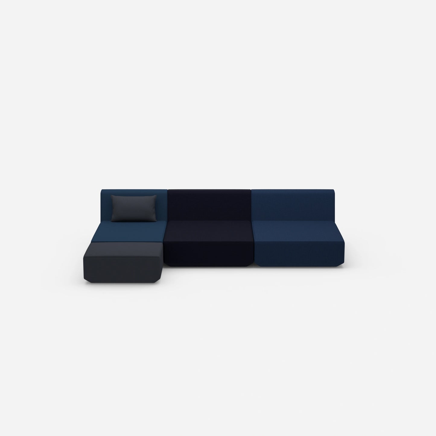 Modulare Ecksofa Lounge von vorne