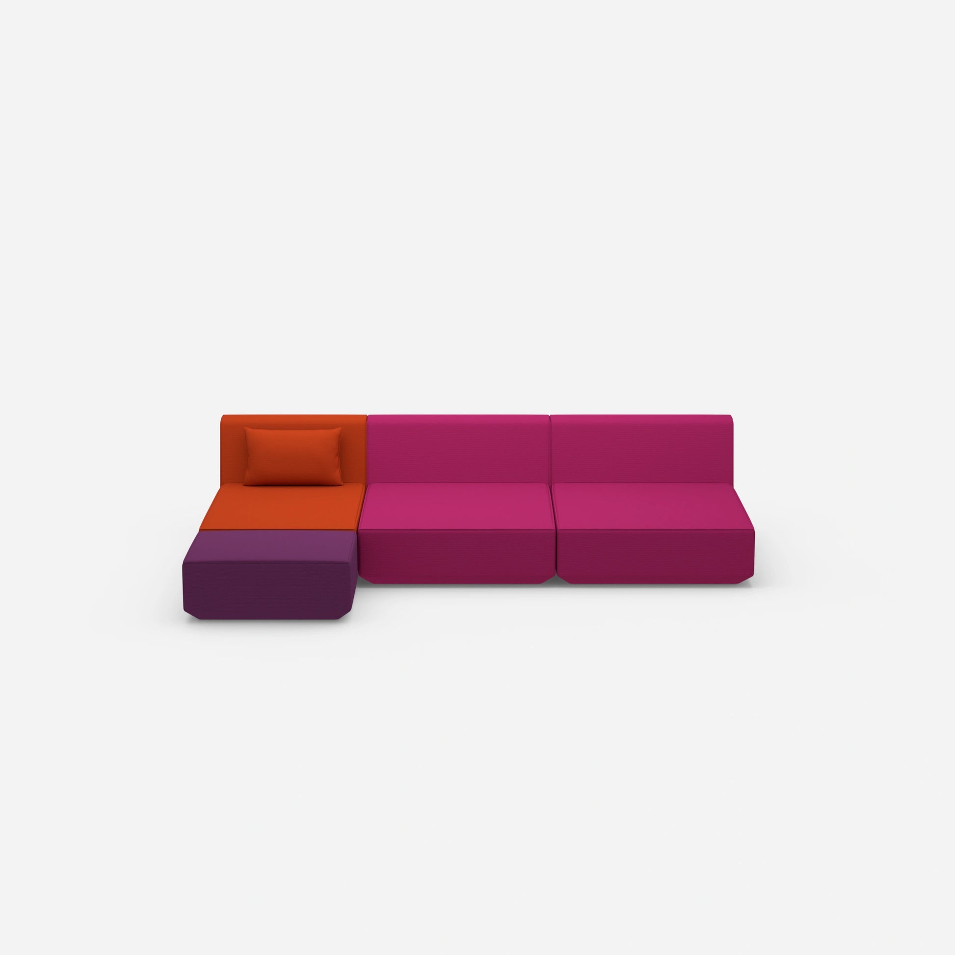Modulare Ecksofa Lounge von vorne