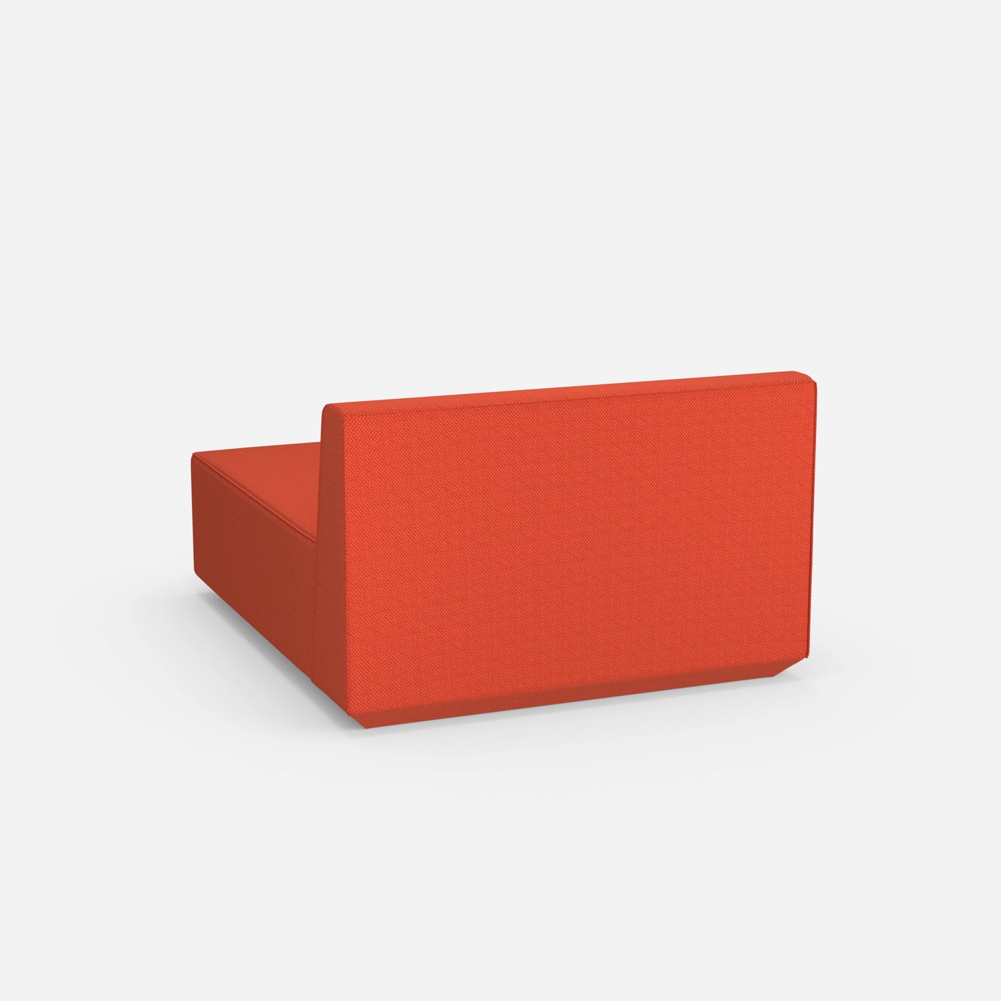 Modulare Recamiere 120 cm breit von hinten