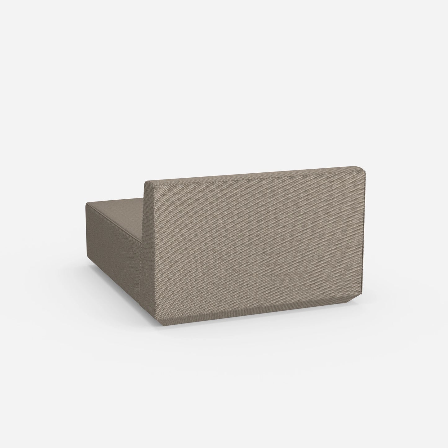 Modulare Recamiere 120 cm breit von hinten