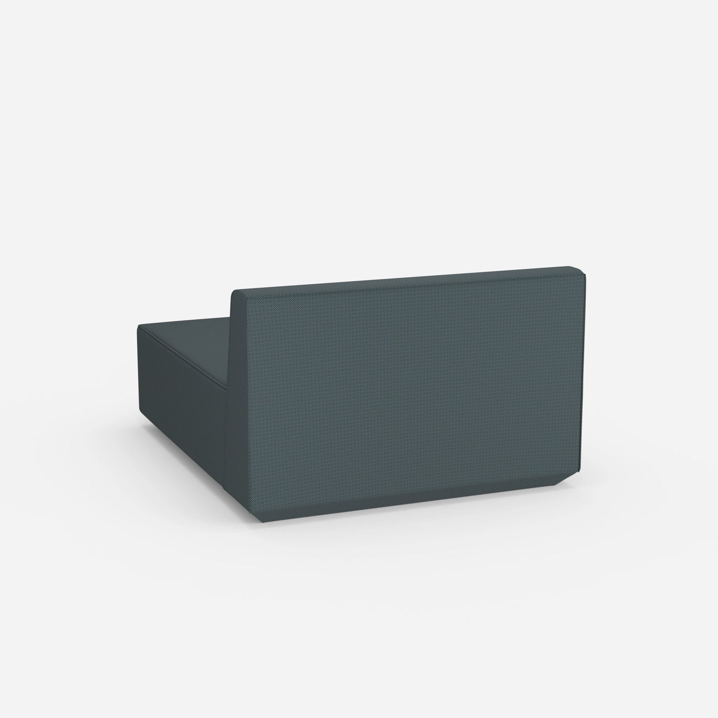 Modulare Recamiere 120 cm breit von hinten
