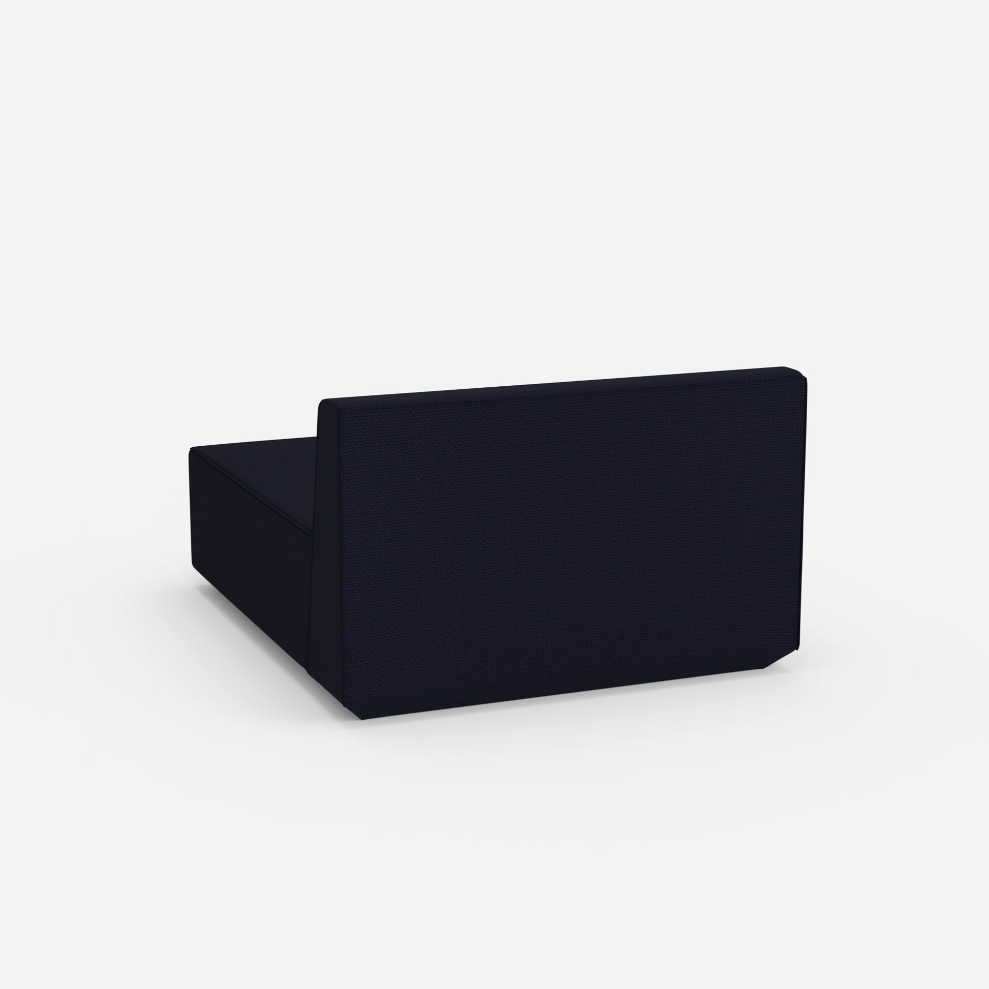 Modulare Recamiere 120 cm breit von hinten