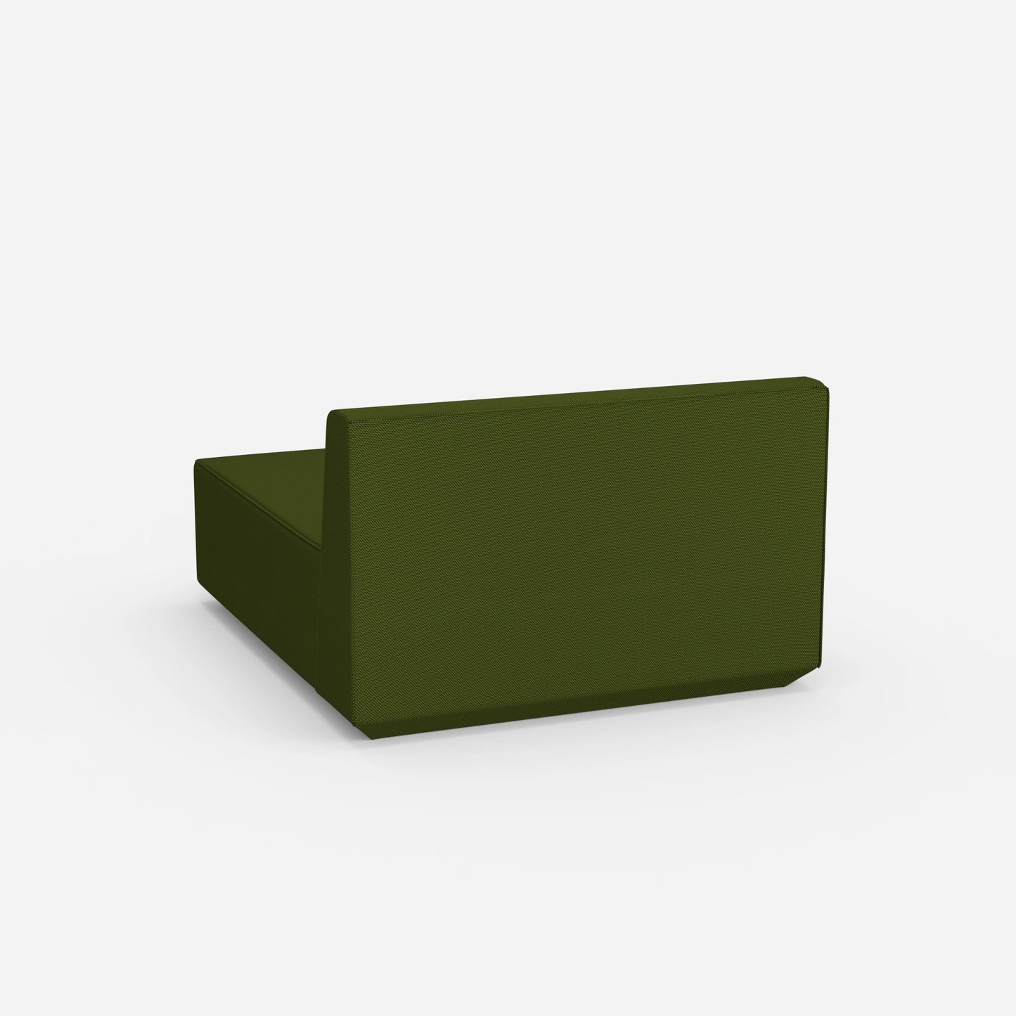Modulare Recamiere 120 cm breit von hinten