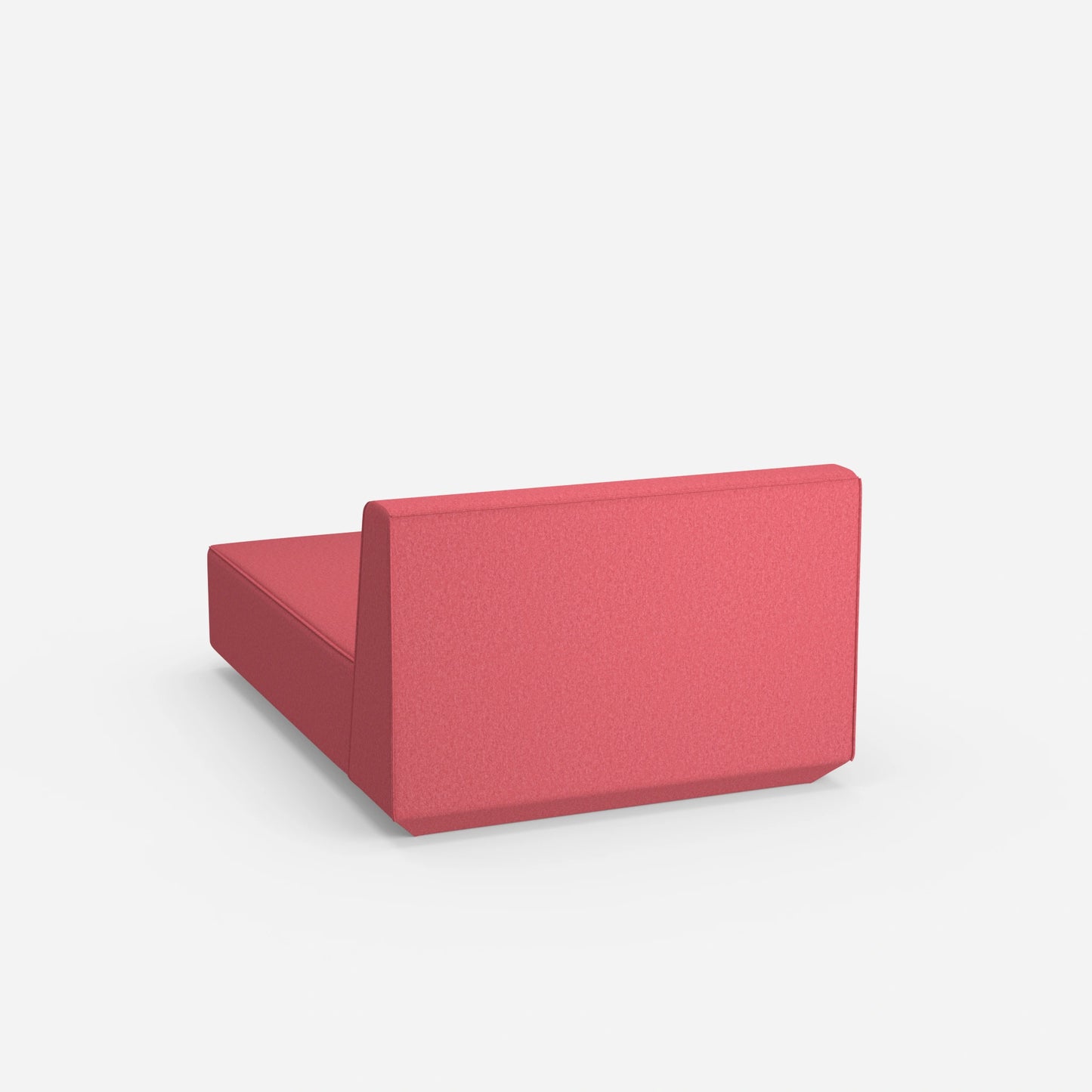 Modulare Recamiere in Rosa von hinten