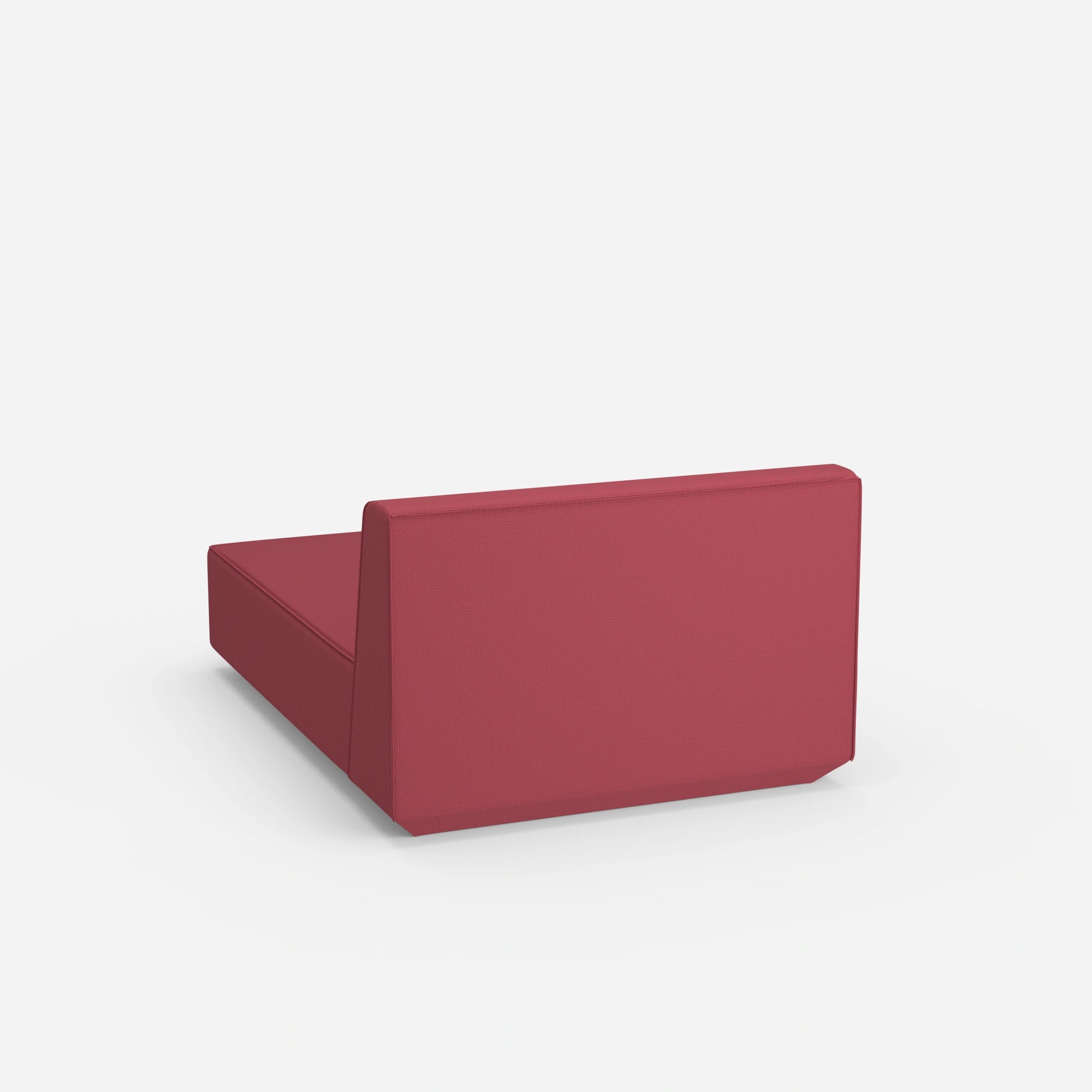 Modulare Recamiere in Rosa von hinten