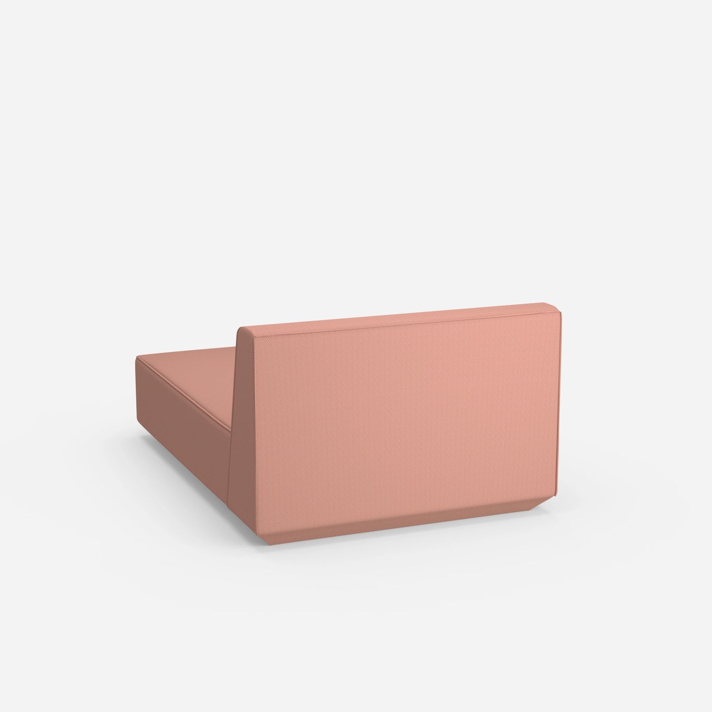 Modulare Recamiere in Rosa von hinten
