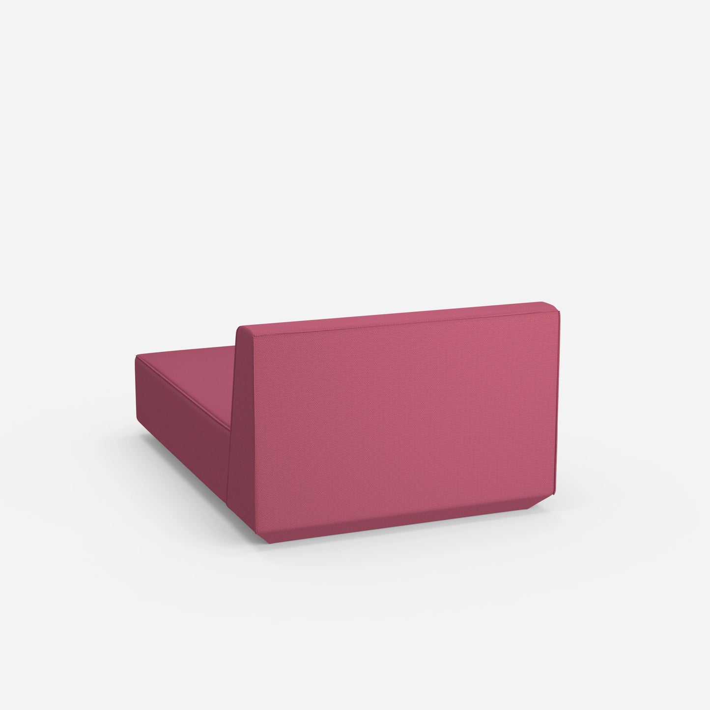 Modulare Recamiere in Rosa von hinten