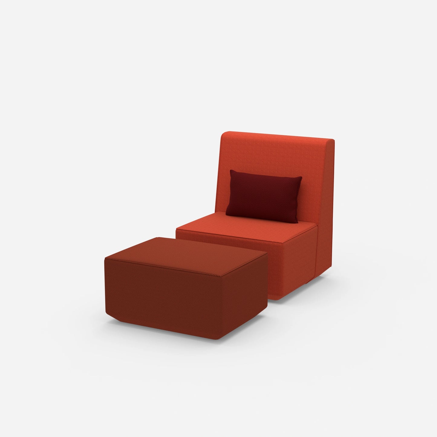 Modularer & bequemer Lesesessel von der Seite