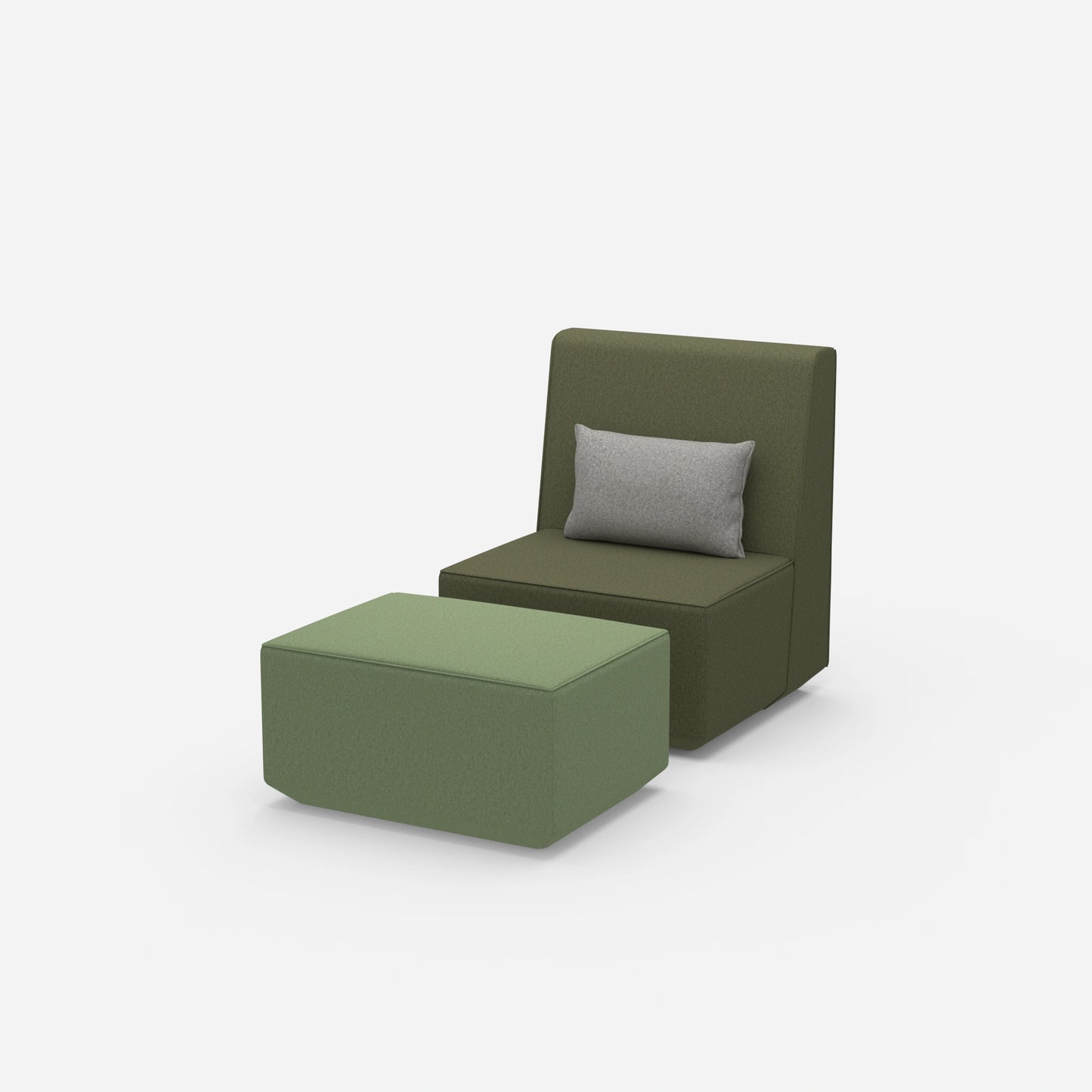 Modularer & bequemer Lesesessel von der Seite