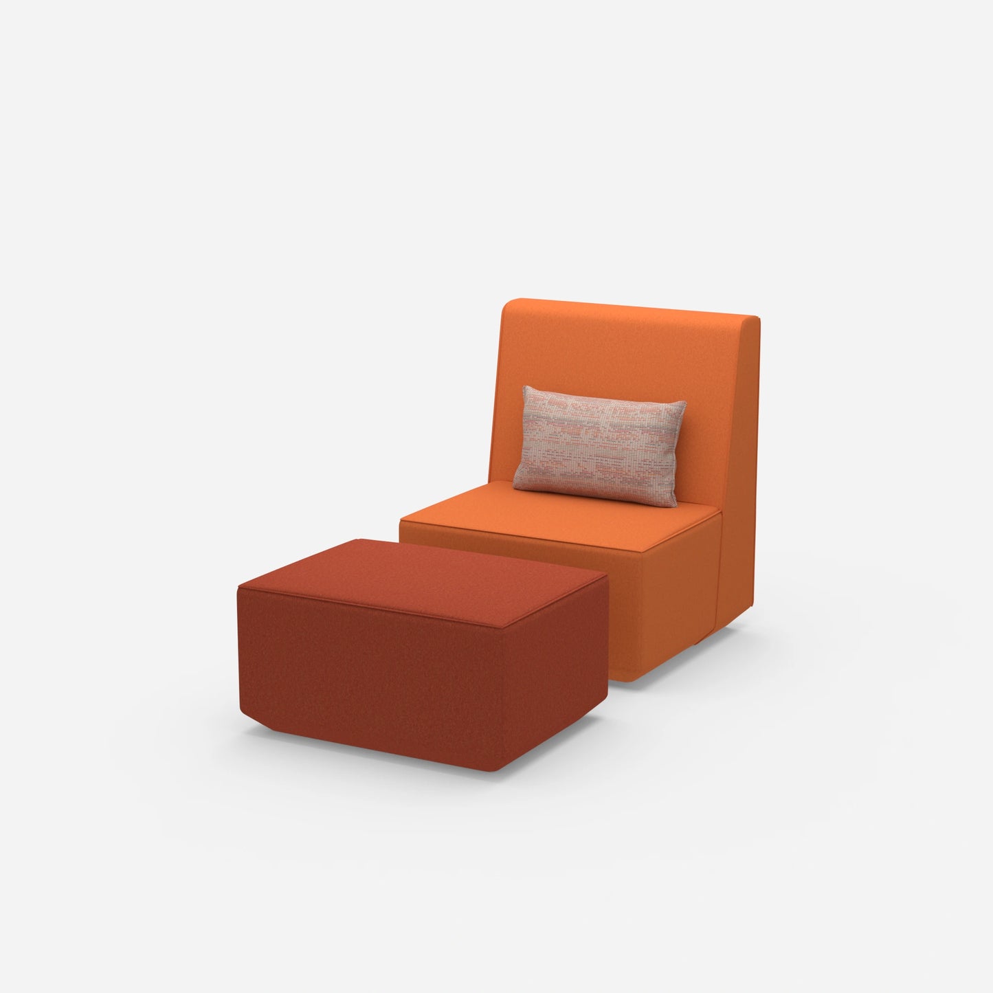 Modularer & bequemer Lesesessel von der Seite