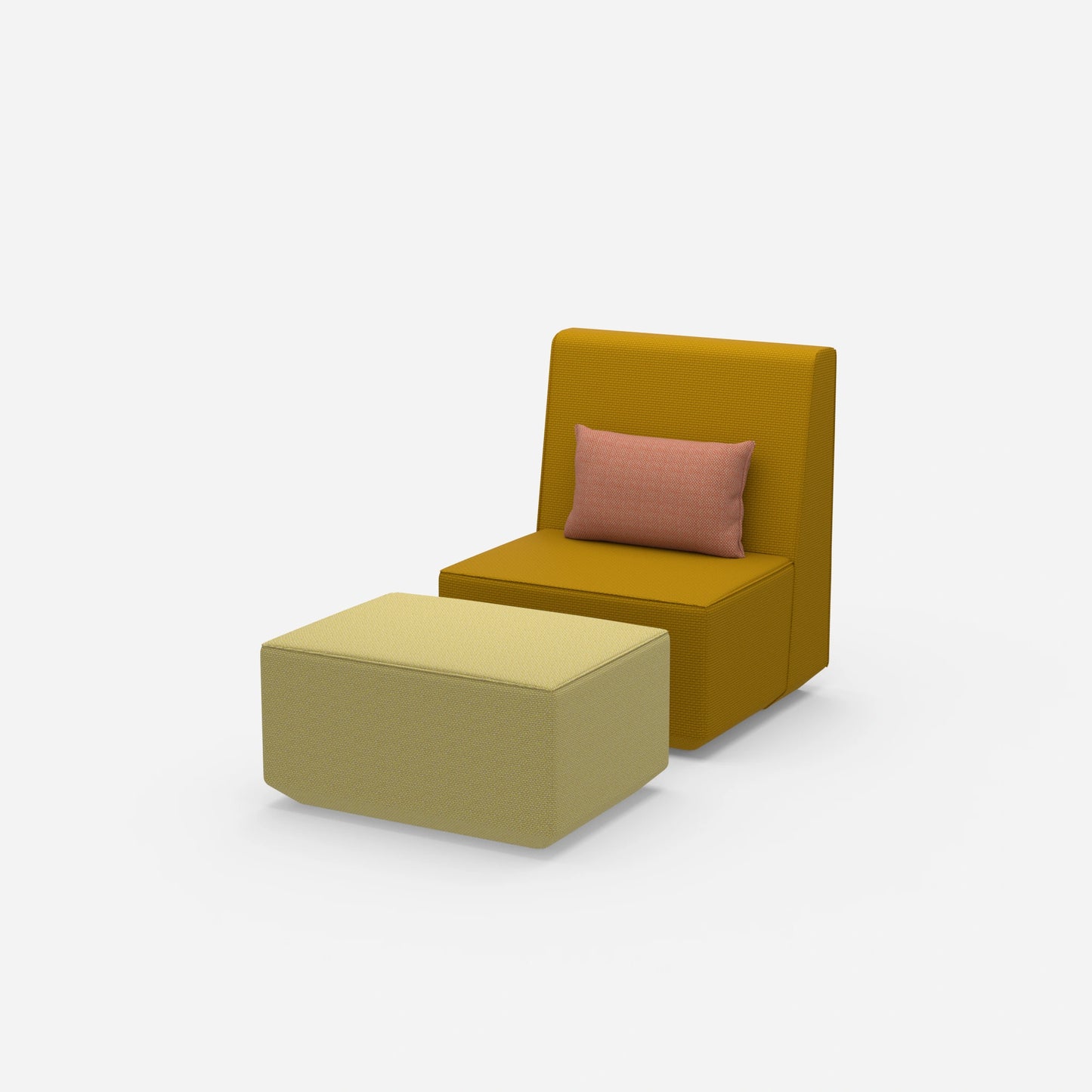 Modularer & bequemer Lesesessel von der Seite