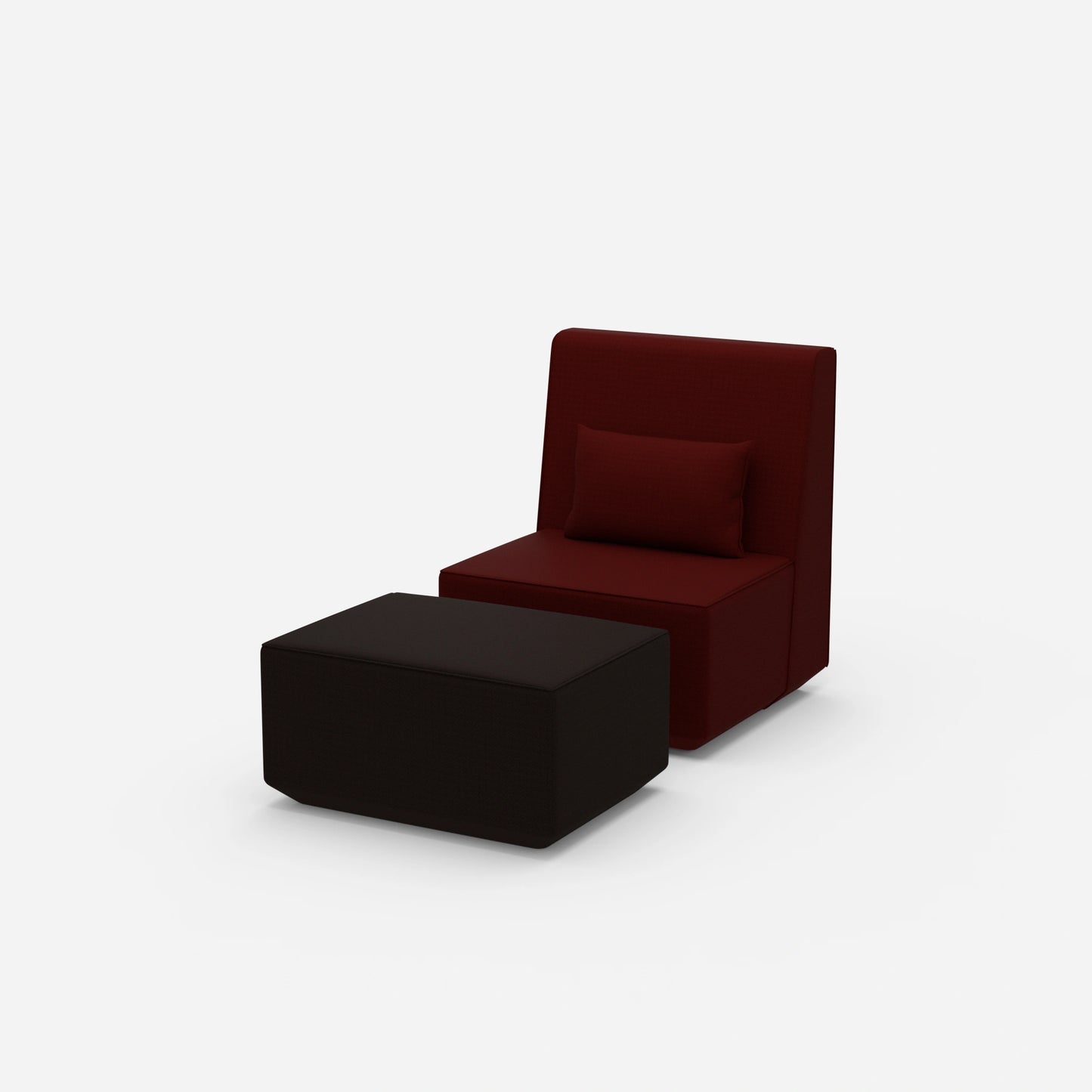 Modularer & bequemer Lesesessel von der Seite