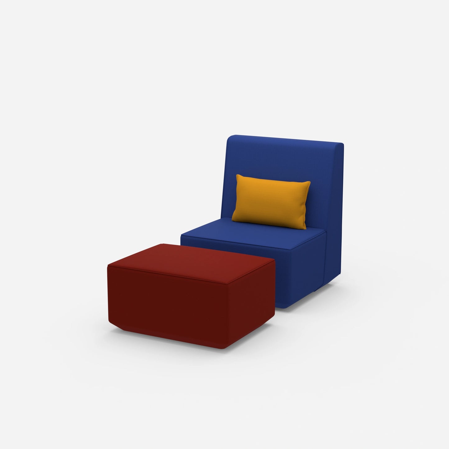 Modularer & bequemer Lesesessel von der Seite