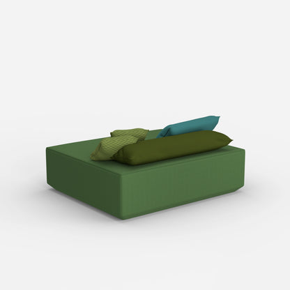 Modularer Pouf in Groß von hinten