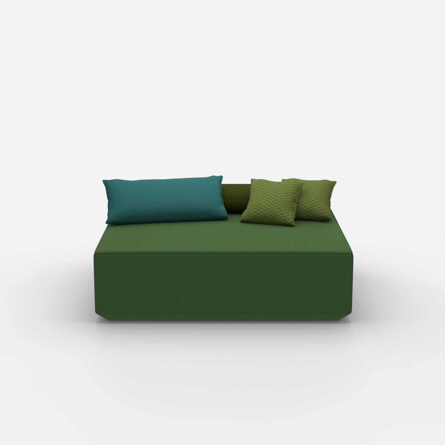 Modularer Pouf in Groß von vorne
