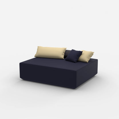 Modularer Pouf in Groß von der Seite