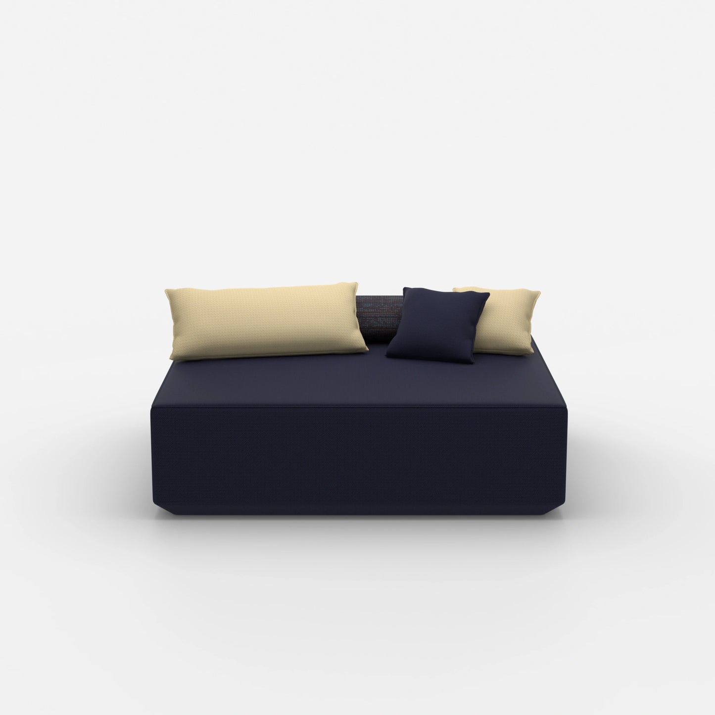 Modularer Pouf in Groß von vorne