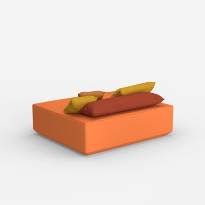 Modularer Pouf in Groß von hinten