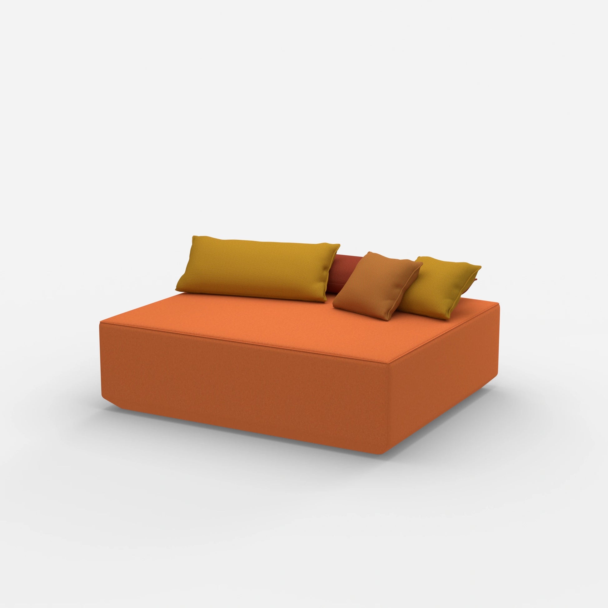 Modularer Pouf in Groß von der Seite