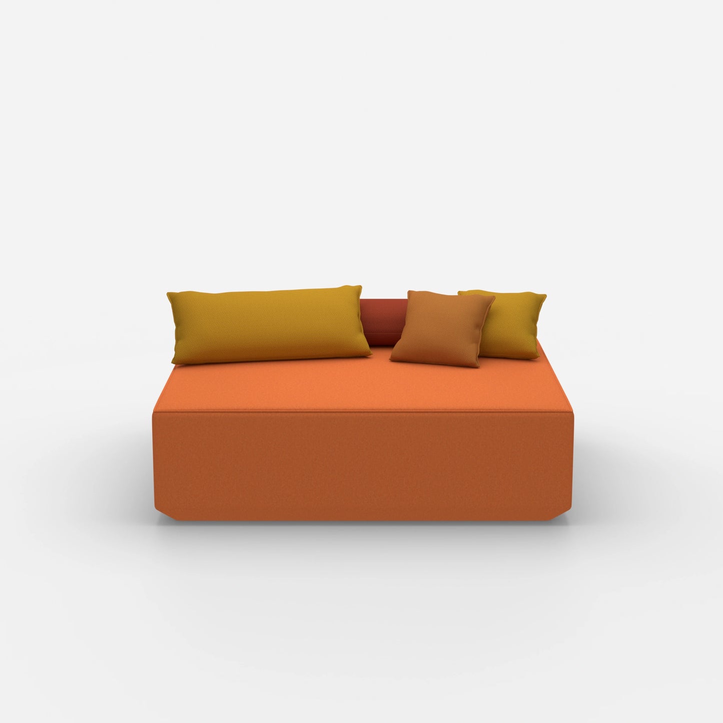 Modularer Pouf in Groß von vorne