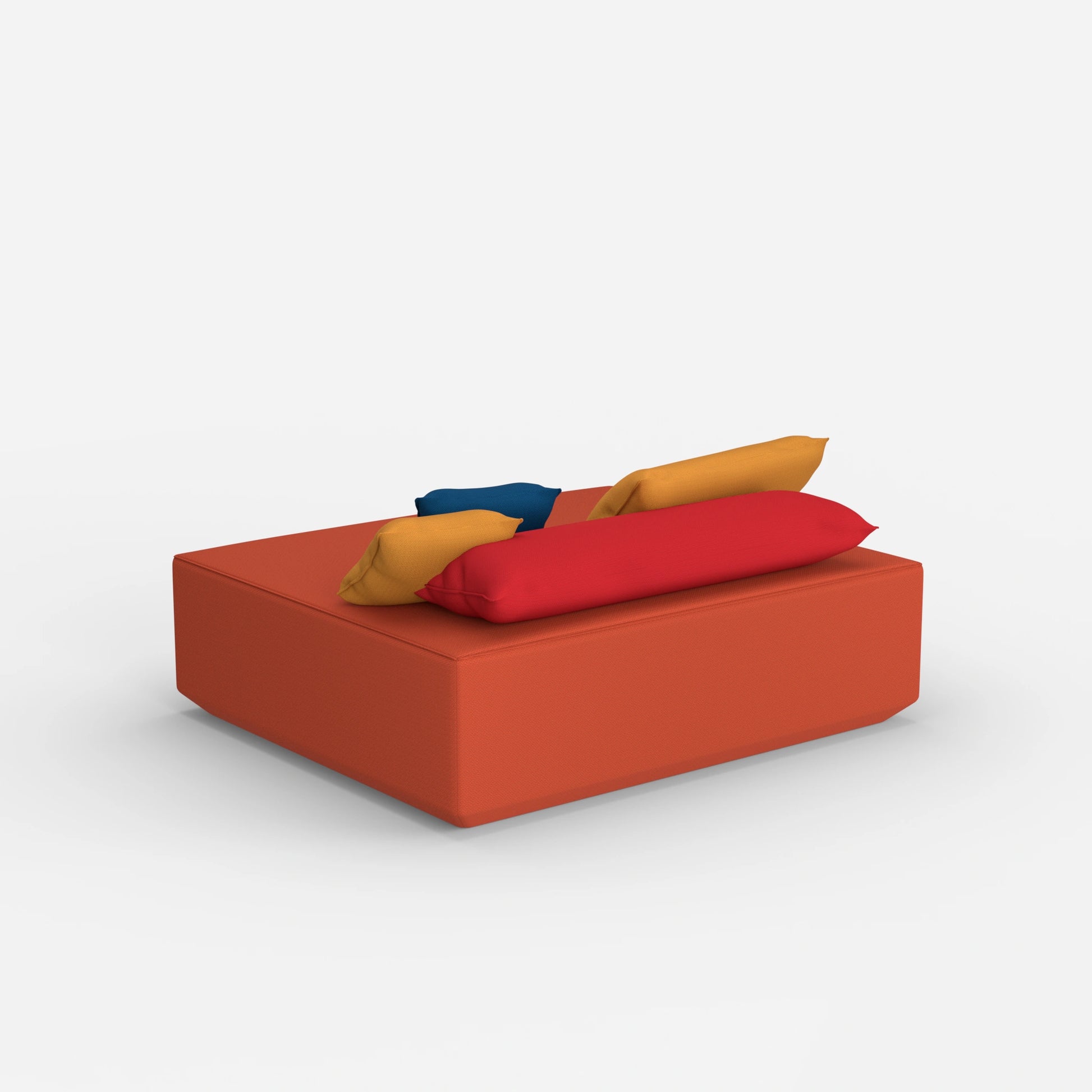 Modularer Pouf in Groß von hinten