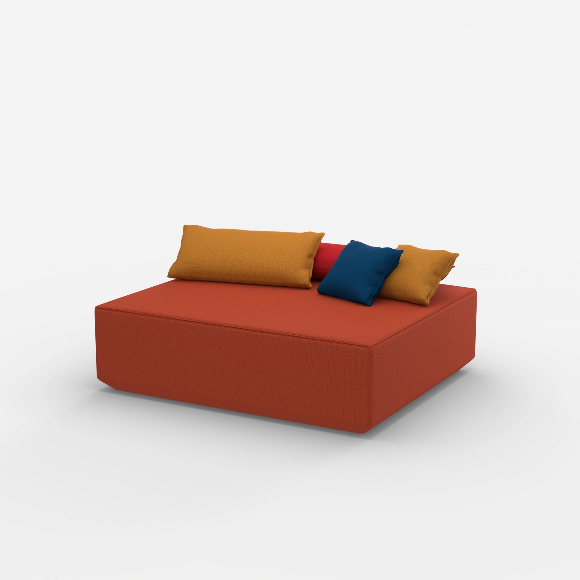 Modularer Pouf in Groß von der Seite