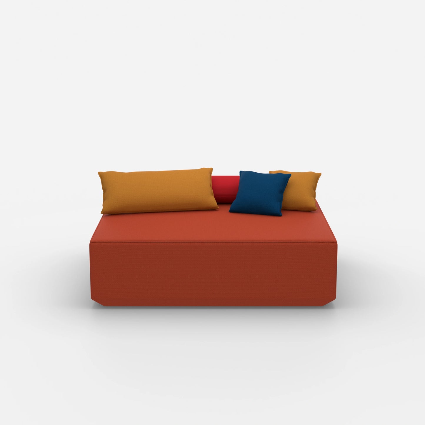Modularer Pouf in Groß von vorne