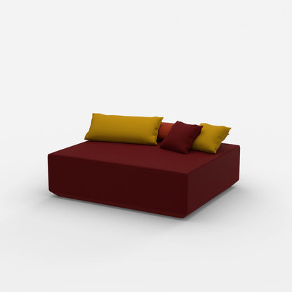 Modularer Pouf in Groß von der Seite
