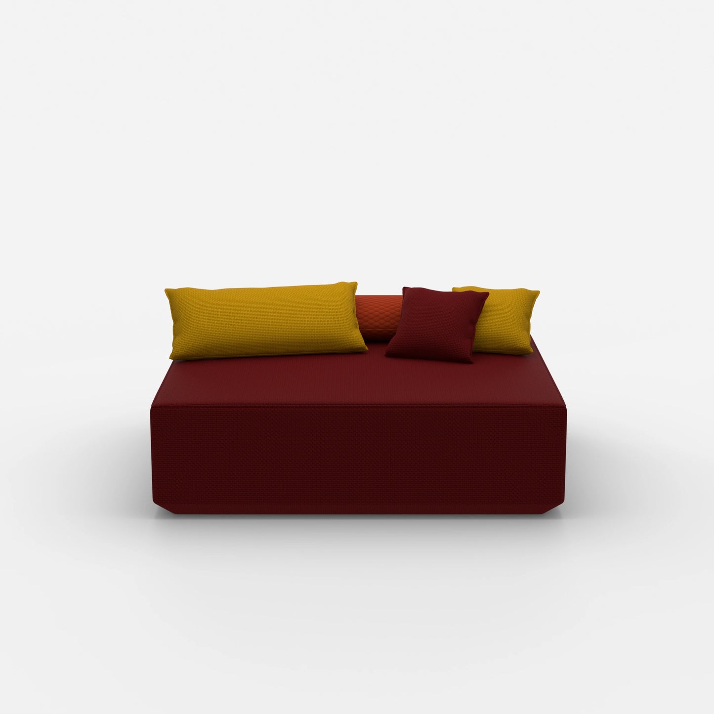 Modularer Pouf in Groß von vorne