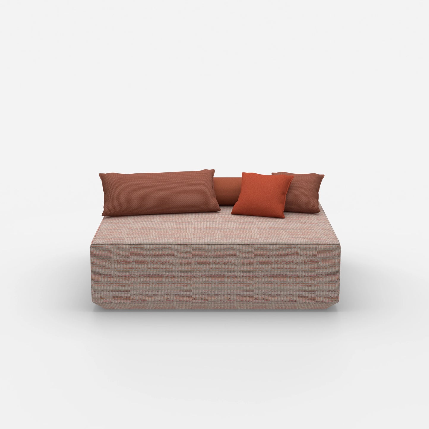 Modularer Pouf in Groß von vorne