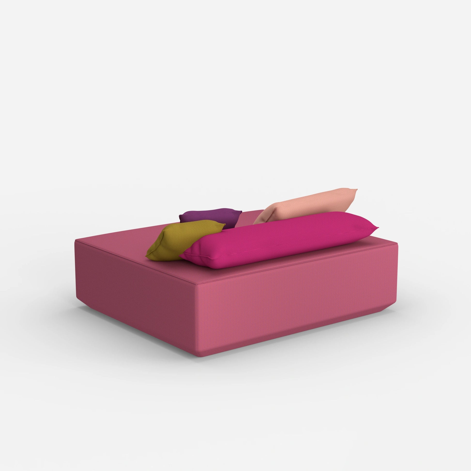Modularer Pouf in Groß von hinten