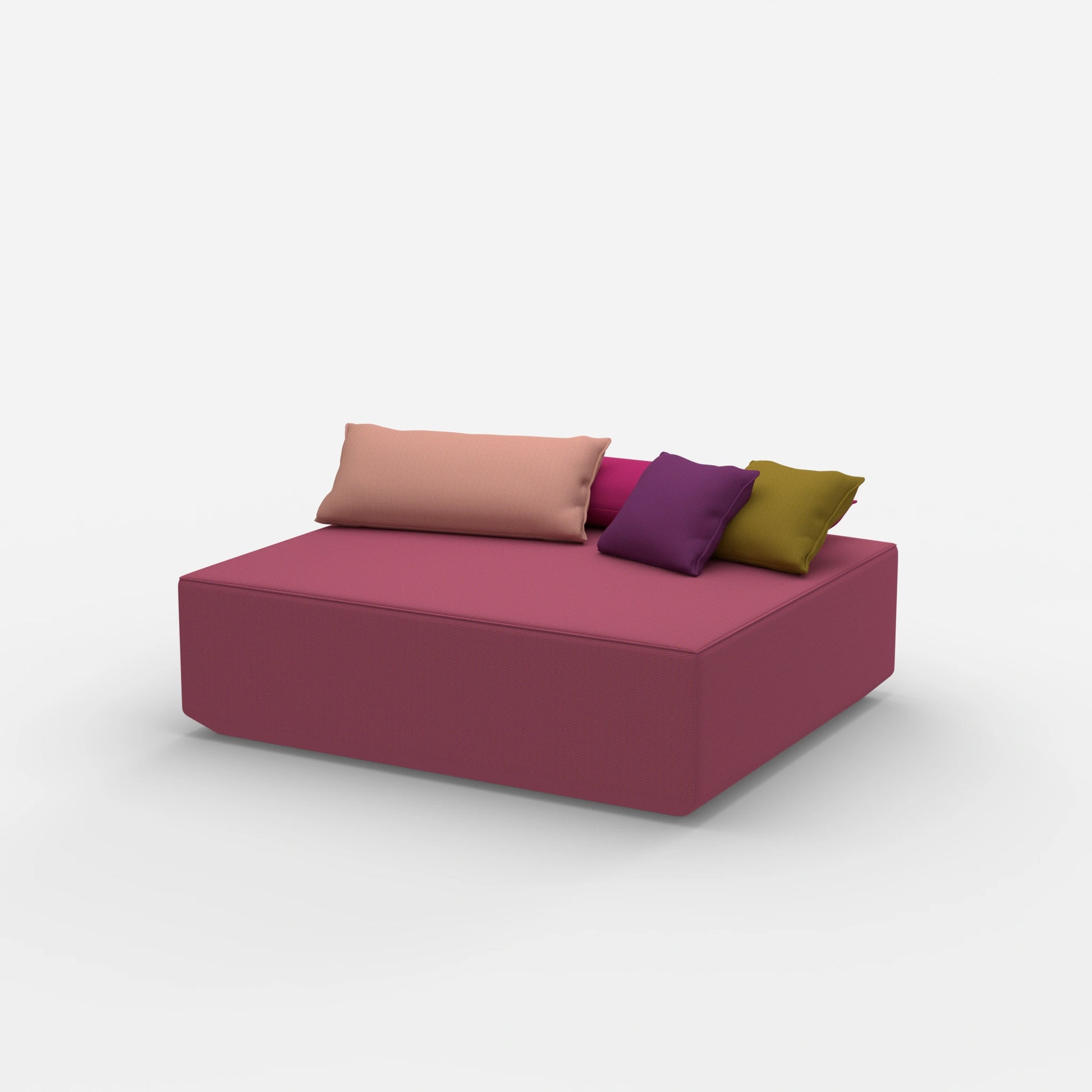 Modularer Pouf in Groß von der Seite
