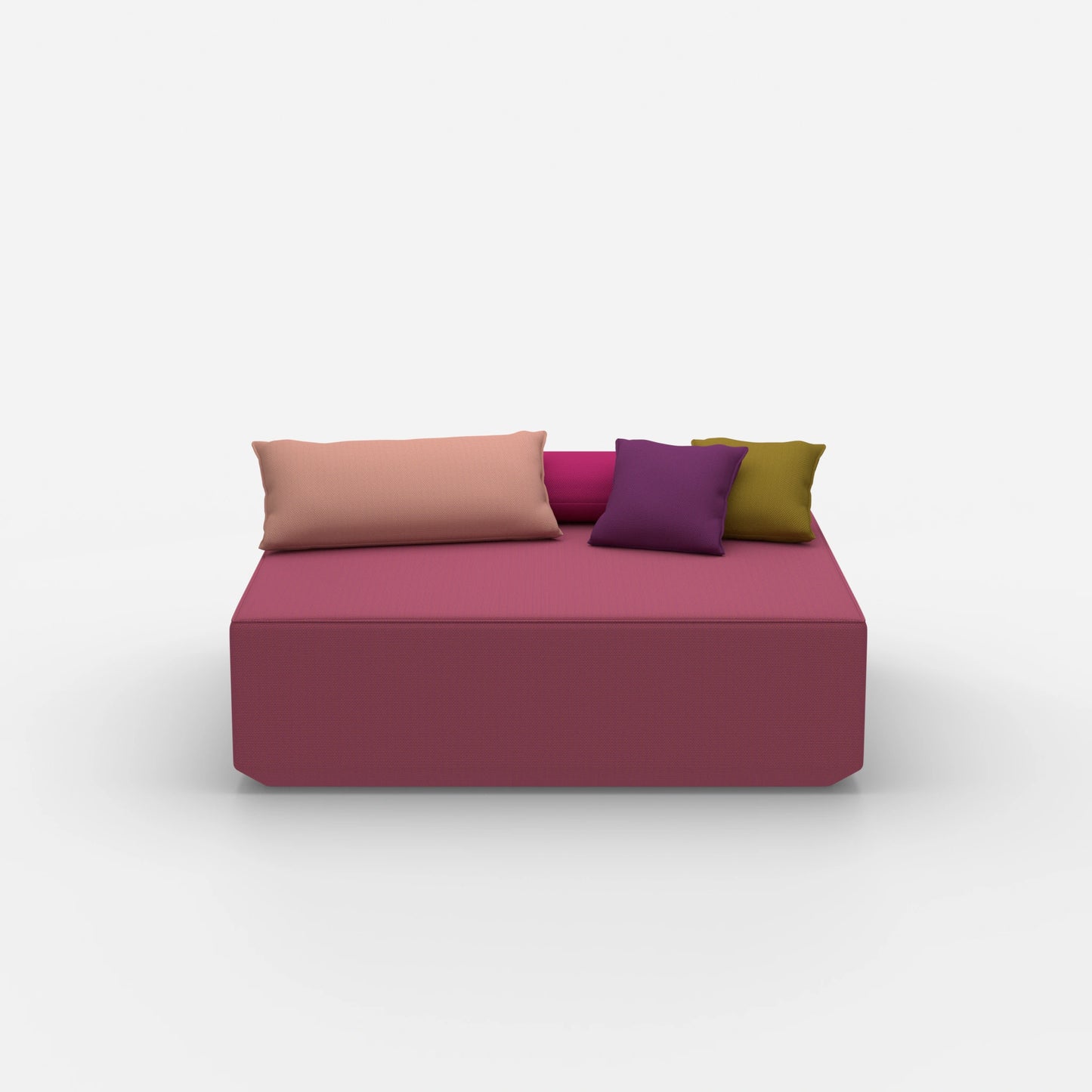 Modularer Pouf in Groß von vorne