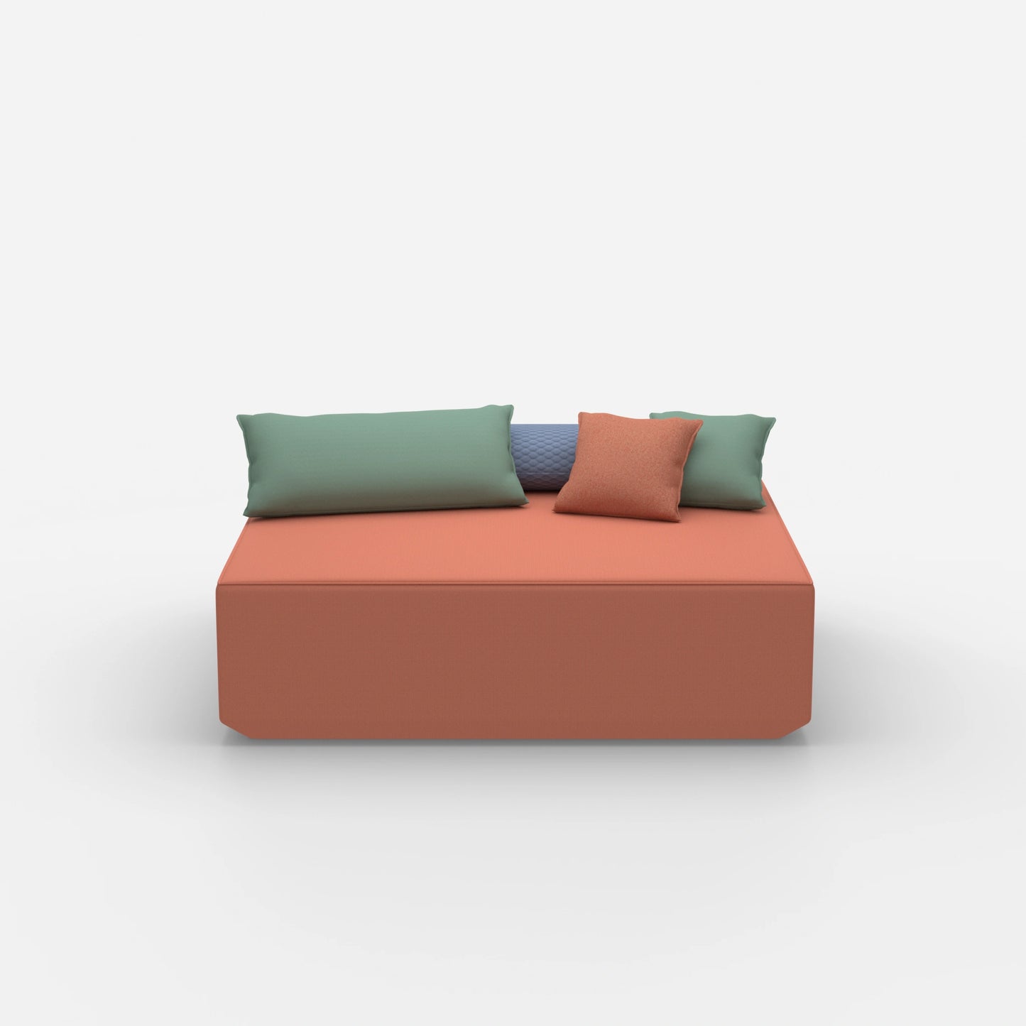 Modularer Pouf in Groß von vorne