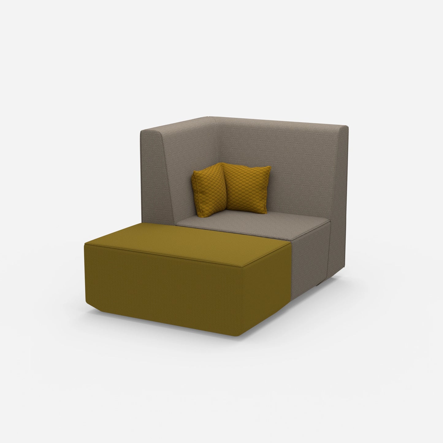Modularer Sessel für TV von der Seite