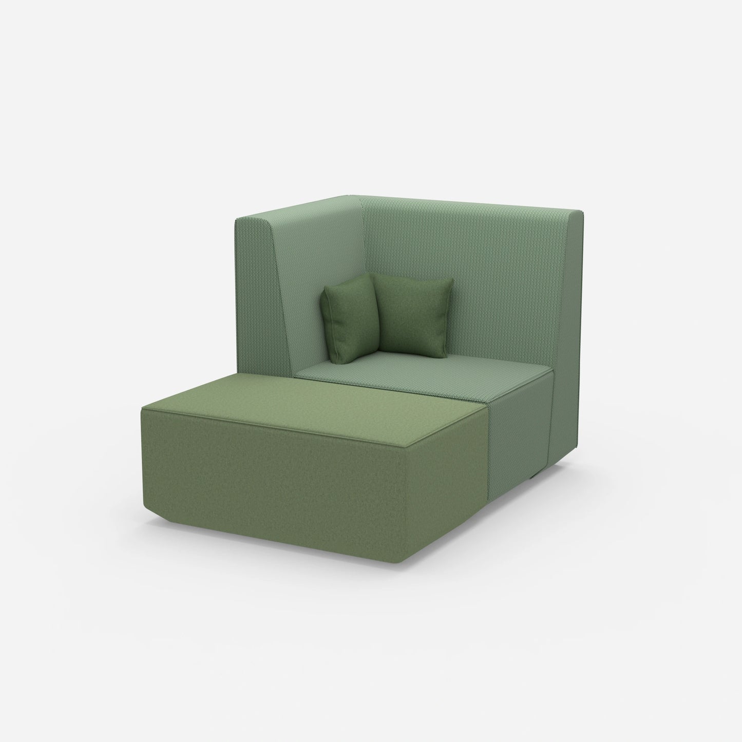 Modularer Sessel für TV von der Seite