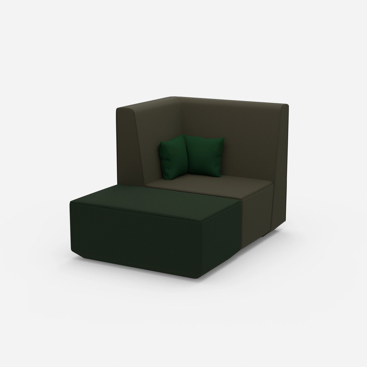 Modularer Sessel für TV von der Seite
