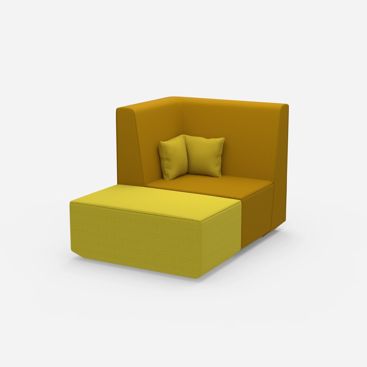 Modularer Sessel für TV von der Seite