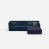 Modulares 3er Sofa mit Ottomane von vorne