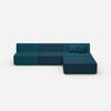 Modulares Ecksofa blau von vorne
