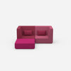 Modulares Ecksofa für kleine Räume von vorne