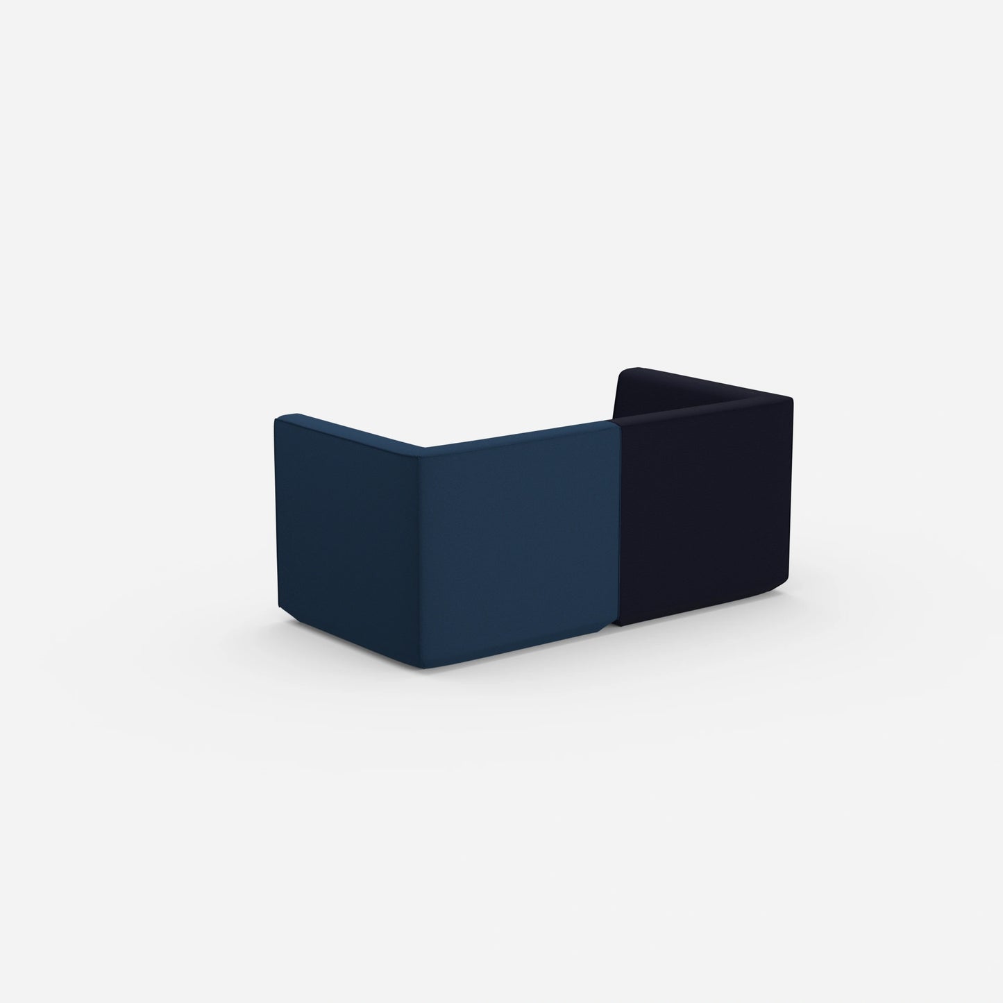 Modulares Ecksofa für kleine Räume von hinten