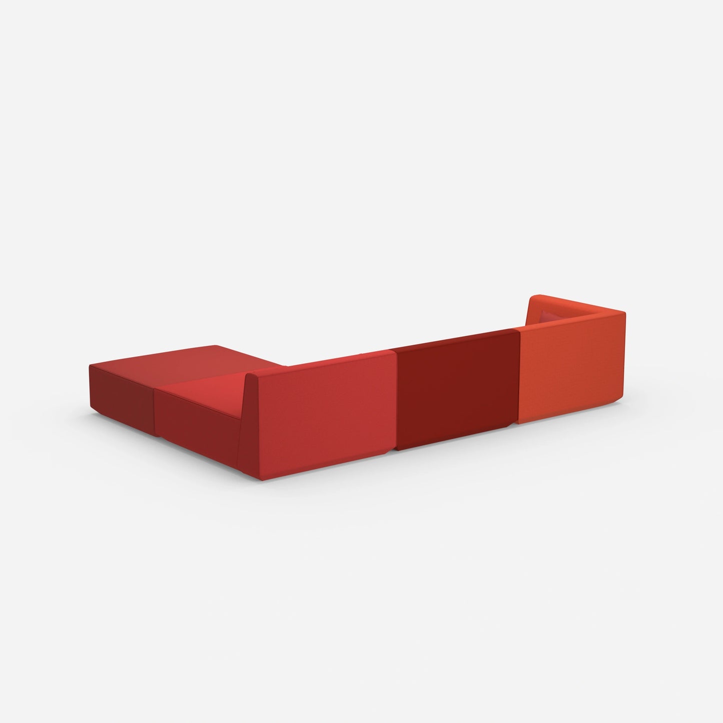 Modulares Ecksofa groß zum Schlafen von hinten