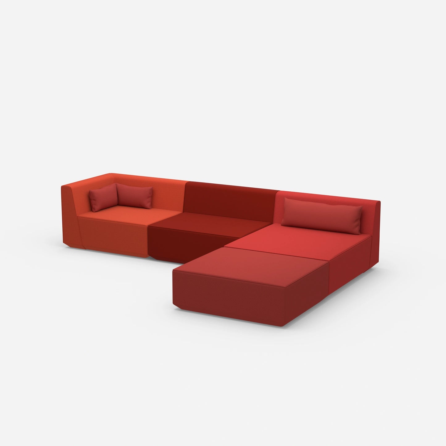 Modulares Ecksofa groß zum Schlafen von der Seite