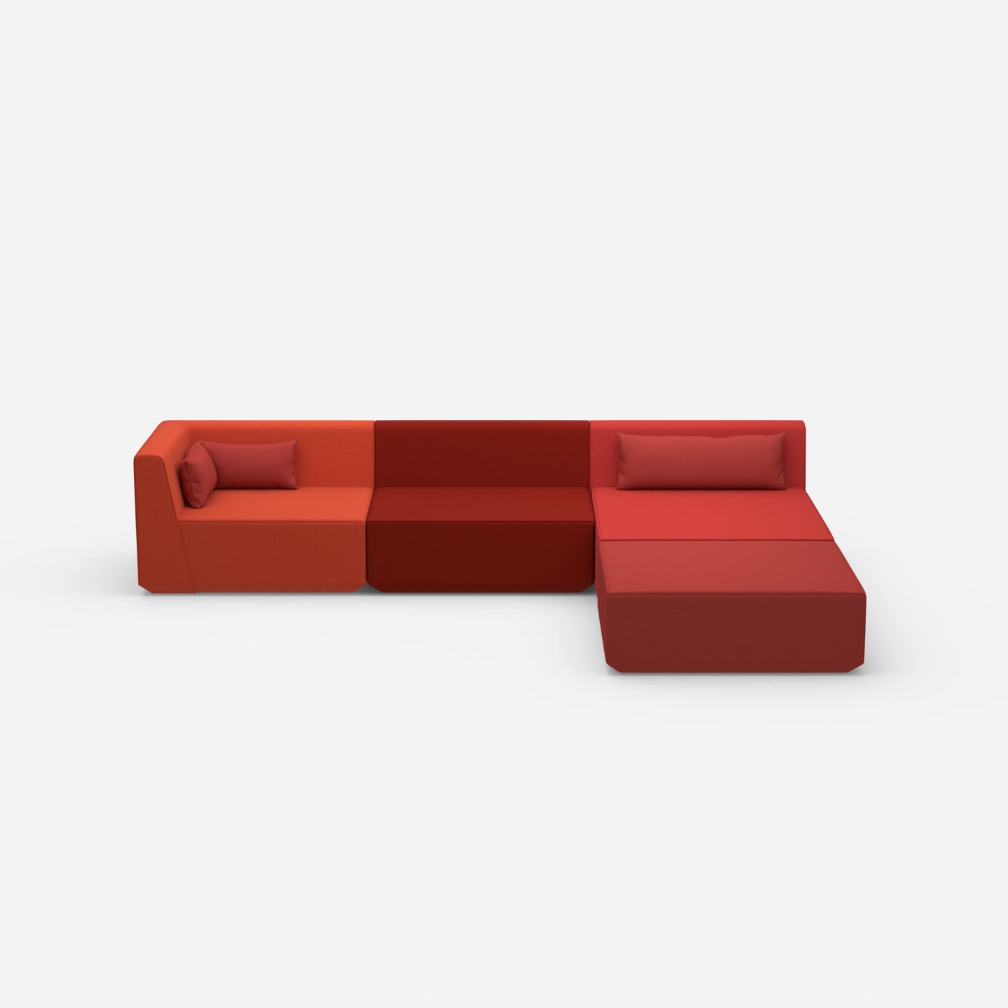 Modulares Ecksofa groß zum Schlafen von vorne