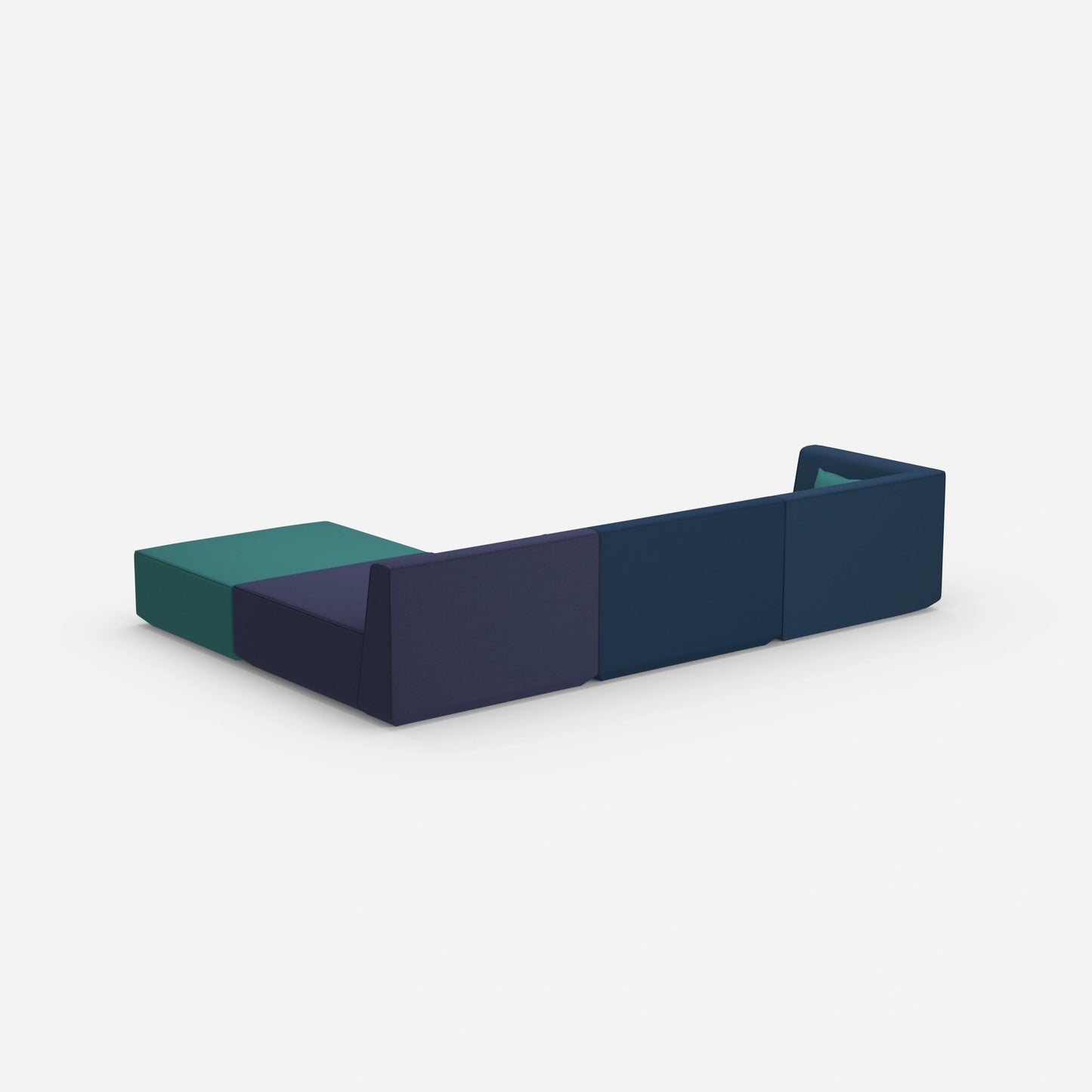 Modulares Ecksofa groß zum Schlafen von hinten