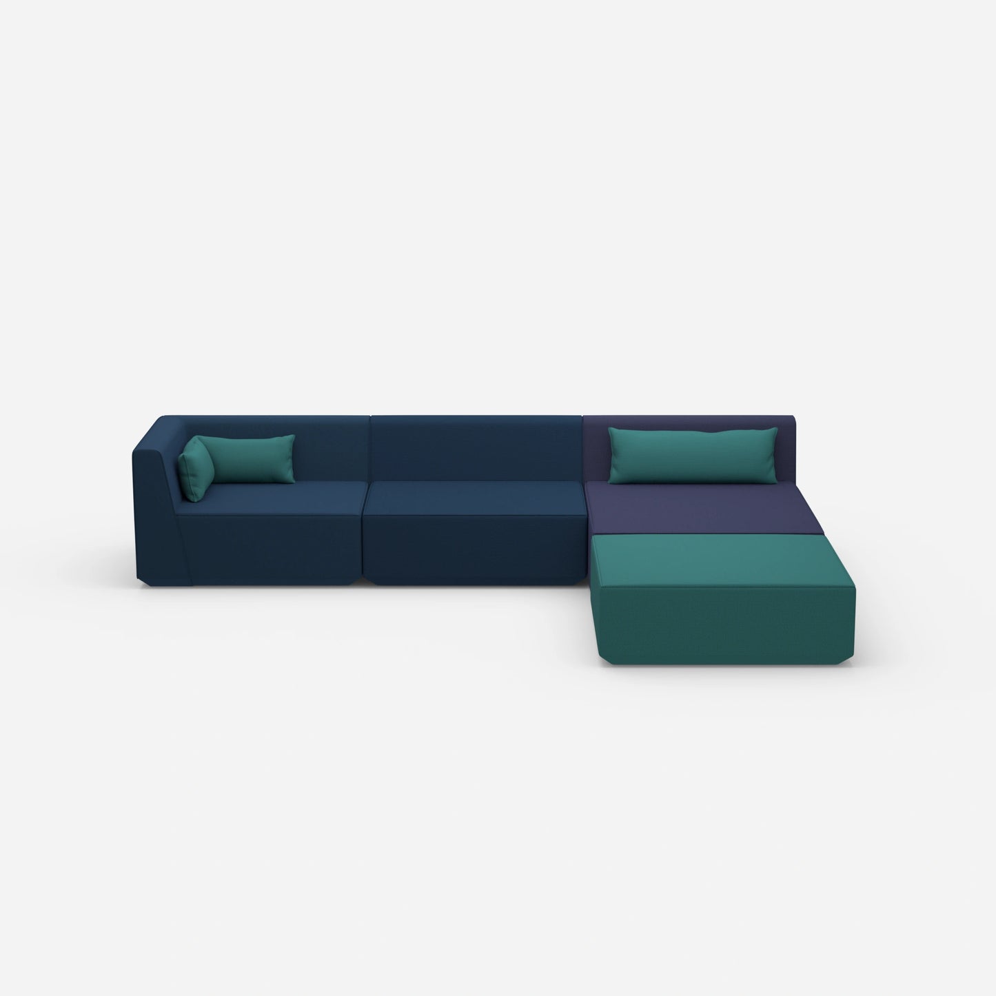 Modulares Ecksofa groß zum Schlafen von vorne