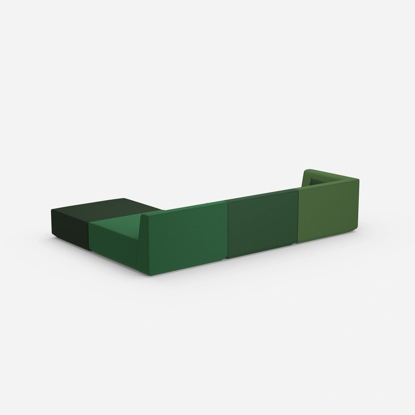 Modulares Ecksofa groß zum Schlafen von hinten