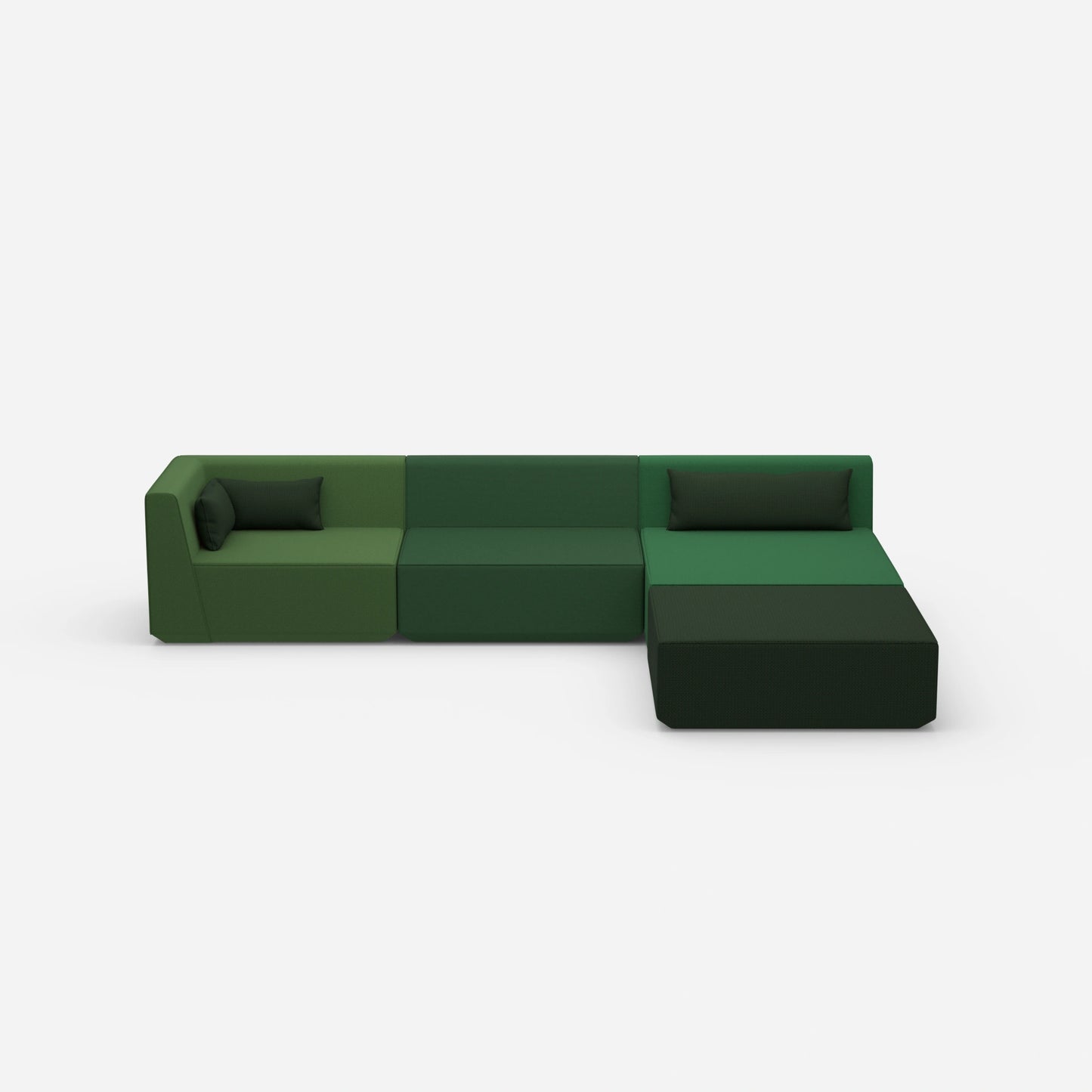 Modulares Ecksofa groß zum Schlafen von vorne
